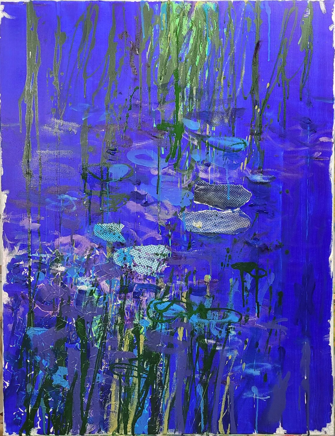 SALE : Giverny in ultramarine Wayne Sleeth
