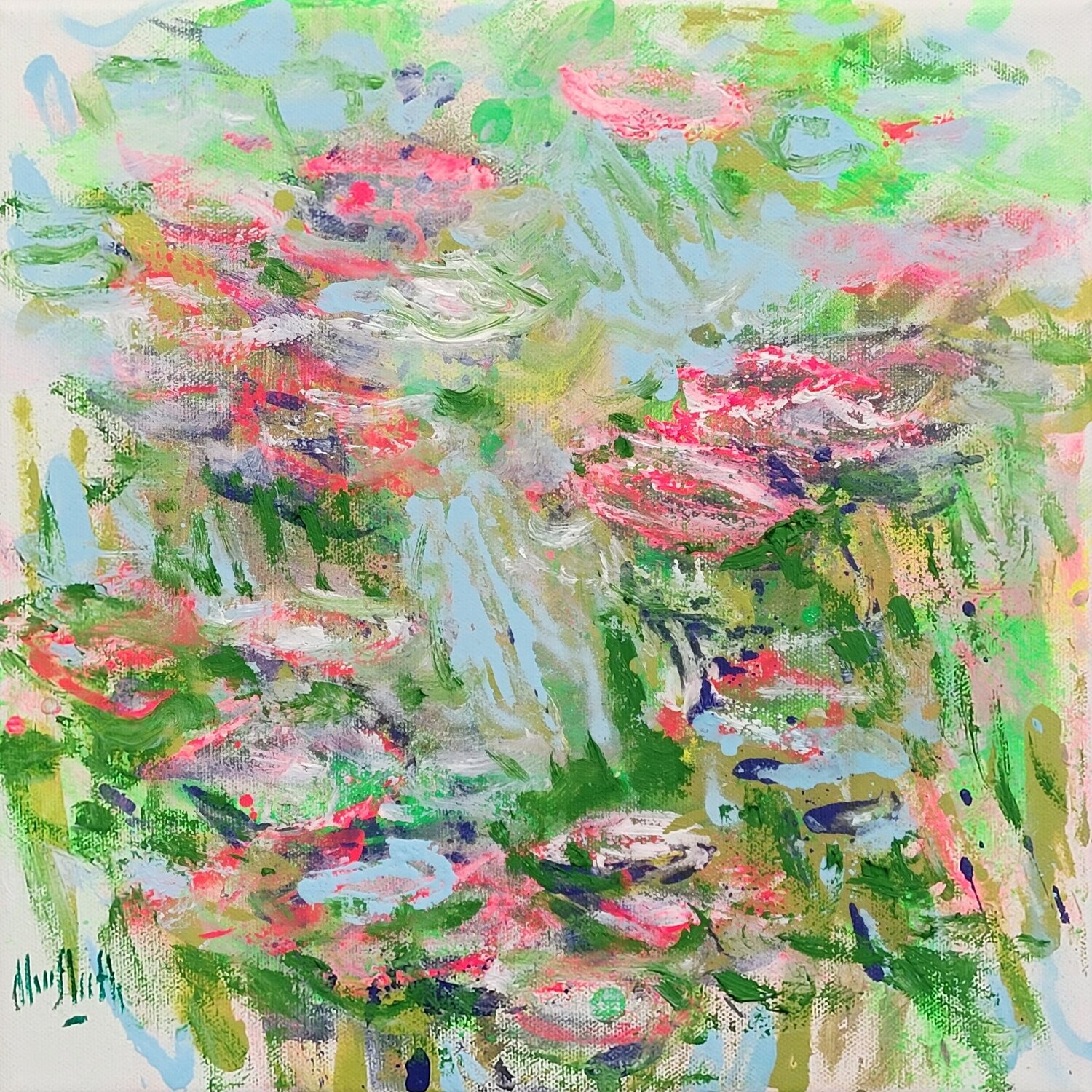 SALE : Giverny, study in pink Wayne Sleeth