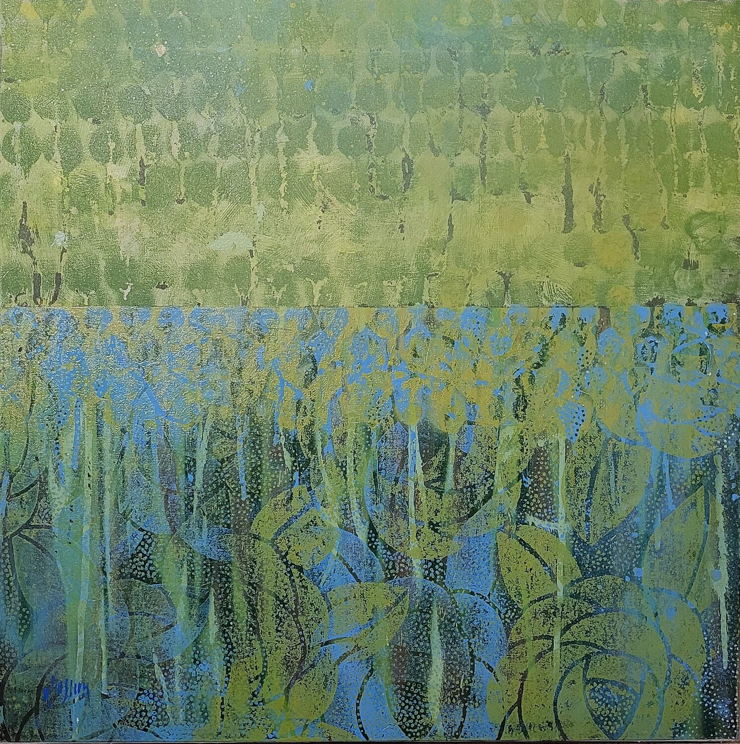 SALE : Landscape Composition (Eaux Calmes) Wayne Sleeth