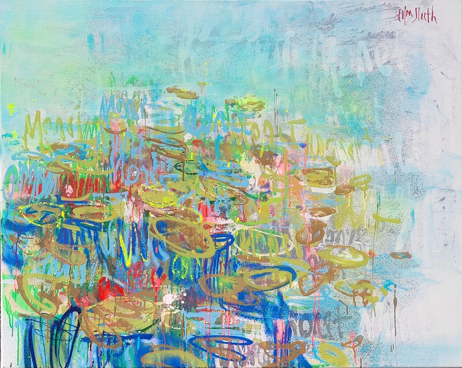 SALE : Monet Monet Monet : Giverny (f)estival Wayne Sleeth Originalgemälde zu verkaufen