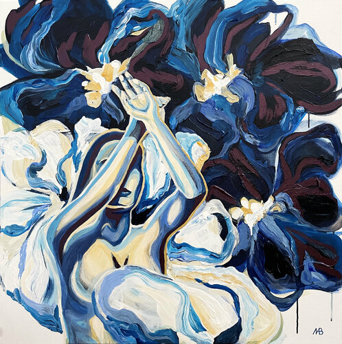 Eva in flowers di Marina Beresneva, Pittura in vendita su Singulart