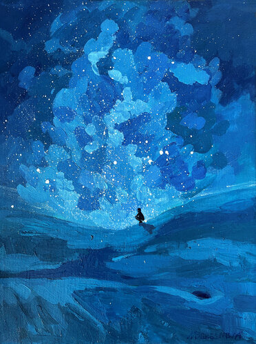Starcatcher van Marina Beresneva, Schilderij te koop op Singulart