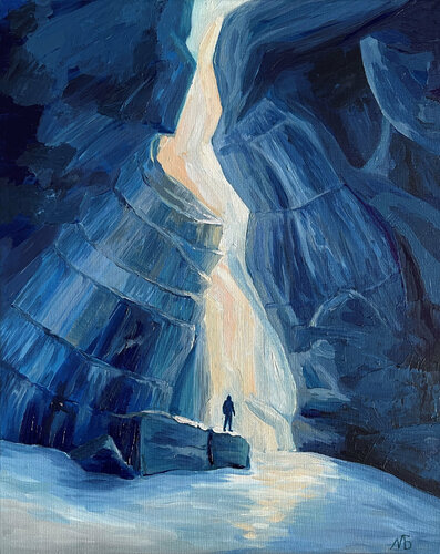 Captive by the ice di Marina Beresneva, Pittura in vendita su Singulart