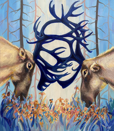 Confrontation van Marina Beresneva, Schilderij te koop op Singulart
