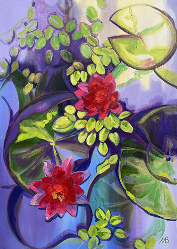Lotuses van Marina Beresneva, Schilderij te koop op Singulart