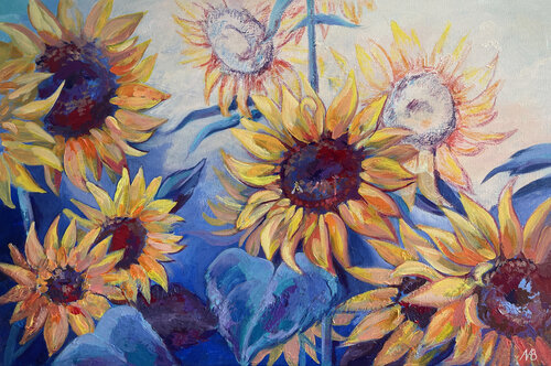 SUNFLOWERS van Marina Beresneva, Schilderij te koop op Singulart