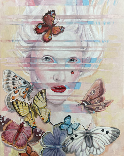 The Birth of the Supermind van Marina Beresneva, Schilderij te koop op Singulart