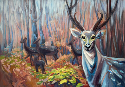 Forest Guardian van Marina Beresneva, Schilderij te koop op Singulart