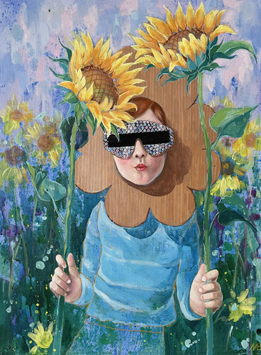 Cardboard Flower van Marina Beresneva, Schilderij te koop op Singulart
