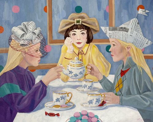 TEA TIME van Marina Beresneva, Schilderij te koop op Singulart