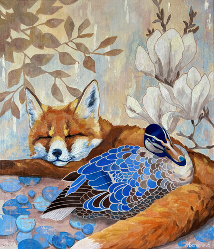DREAMS OF A DUCK van Marina Beresneva, Schilderij te koop op Singulart