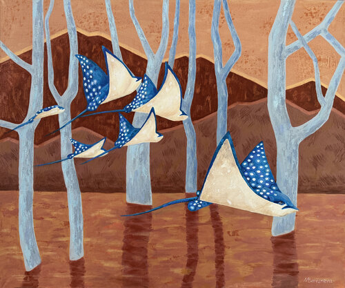 Terracotta Lake van Marina Beresneva, Schilderij te koop op Singulart
