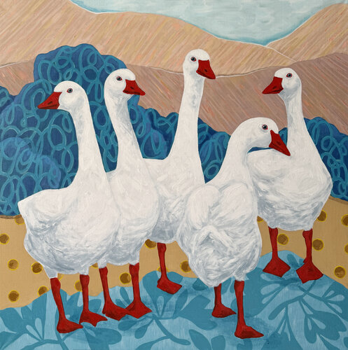 Fab Five van Marina Beresneva, Schilderij te koop op Singulart