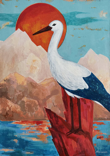 Waiting for the night van Marina Beresneva, Schilderij te koop op Singulart