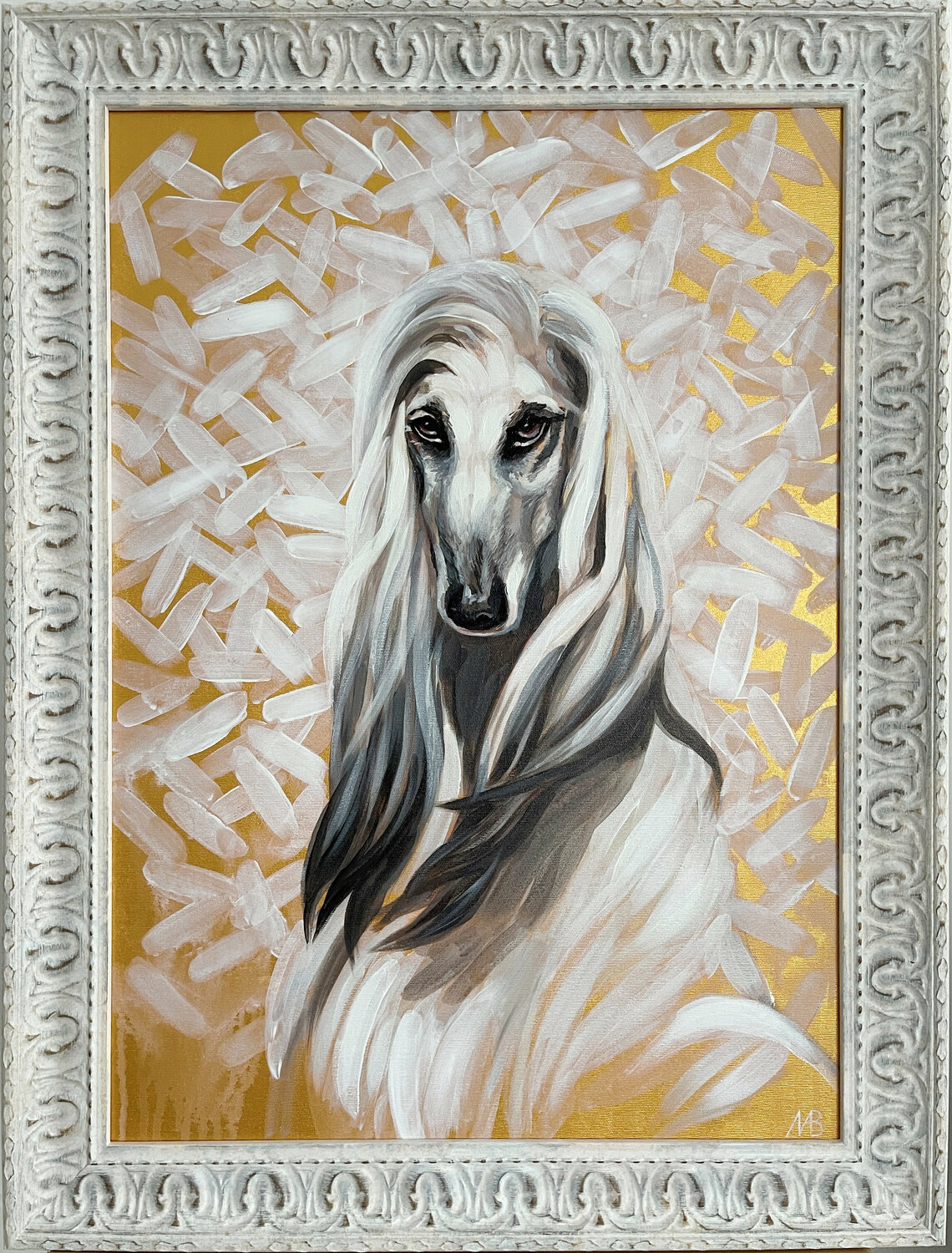 White Greyhound Marina Beresneva