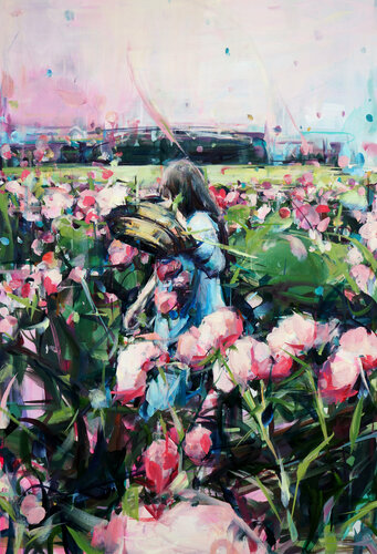Violet Gray van Hyunju Kim, Schilderij te koop op Singulart