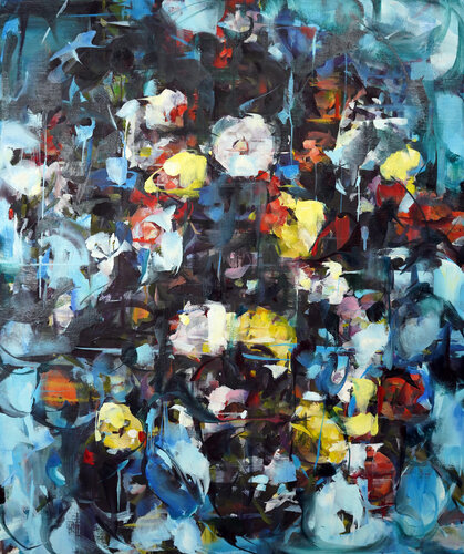 Delacroix Blue van Hyunju Kim, Schilderij te koop op Singulart