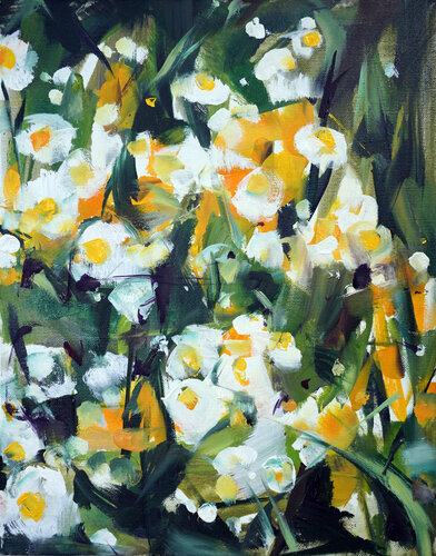 Wildflowers #01 van Hyunju Kim, Schilderij te koop op Singulart