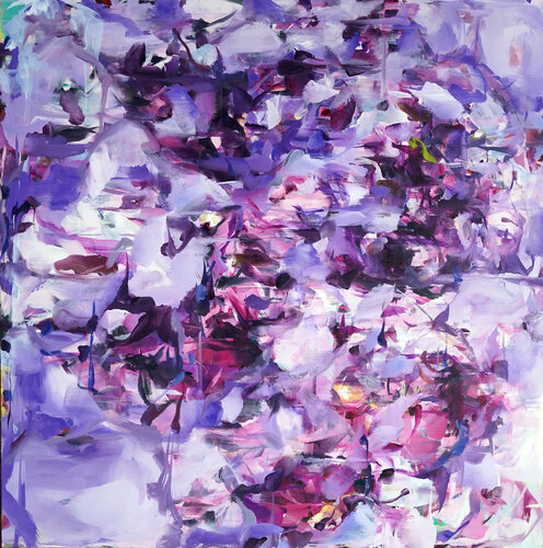 Lavender Garden de Hyunju Kim, Pintura a la venta en Singulart