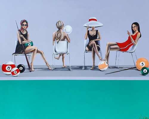 Lass uns spielen...? by Yulia Becker, Painting for Sale on Singulart