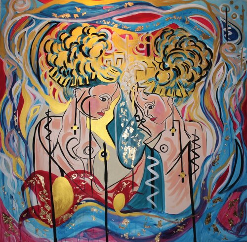 Extravagant Love par Sylvia Sobbek, Peinture en vente sur Singulart