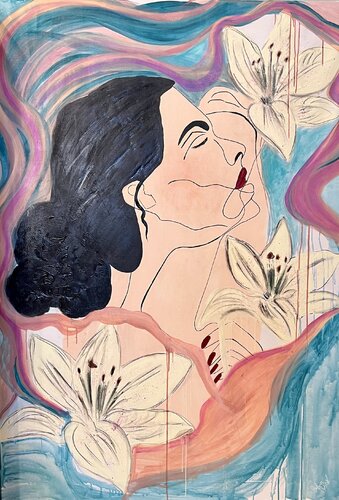 Träumerei di Sylvia Sobbek, Pittura in vendita su Singulart