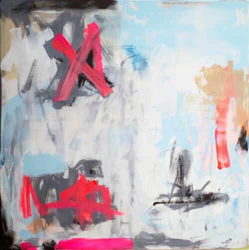 ASK ME LATER van Maike Barbara Maier, Schilderij te koop op Singulart