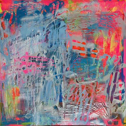 PETER PARKERs 1st Therapysession van Maike Barbara Maier, Schilderij te koop op Singulart