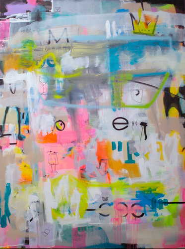 BIRTHED FROM THE VOID van Maike Barbara Maier, Schilderij te koop op Singulart