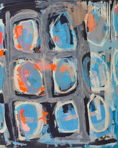 8:22 COIN LAUNDRY and the LAUGH ATTACK van Maike Barbara Maier, Schilderij te koop op Singulart