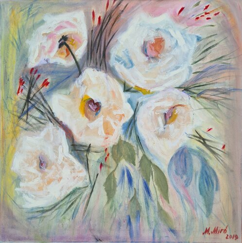 Roses reballed di Maryna Mytskan, Pittura in vendita su Singulart