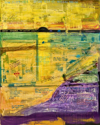 Sunset Censored di Paal Bugen, Pittura in vendita su Singulart