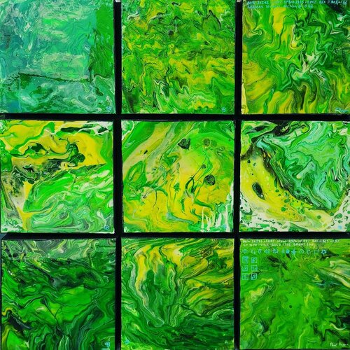 The Green Wave / La Vague Verte di Paal Bugen, Pittura in vendita su Singulart