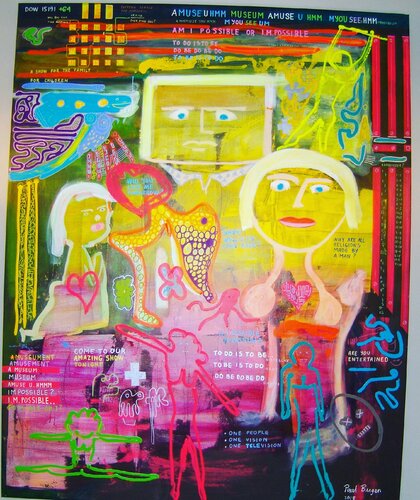 Familyphoto with SpongeBob SquarePants di Paal Bugen, Pittura in vendita su Singulart