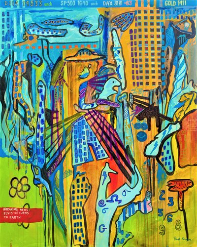 The return of Elvis di Paal Bugen, Pittura in vendita su Singulart