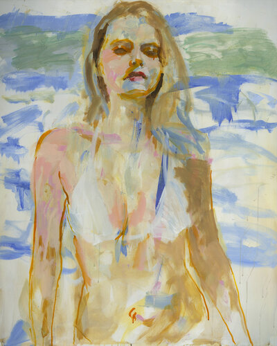Abstract Swimmer van Colleen Ross, Schilderij te koop op Singulart