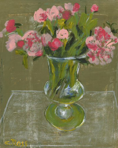 Blush and Verdure - Study van Colleen Ross, Schilderij te koop op Singulart