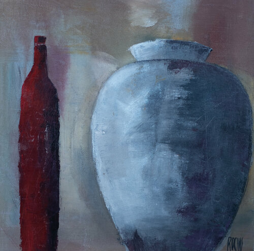 L'ELEGANTE ROUGE von Brigitte Rochas, Malerei kaufen auf Singulart