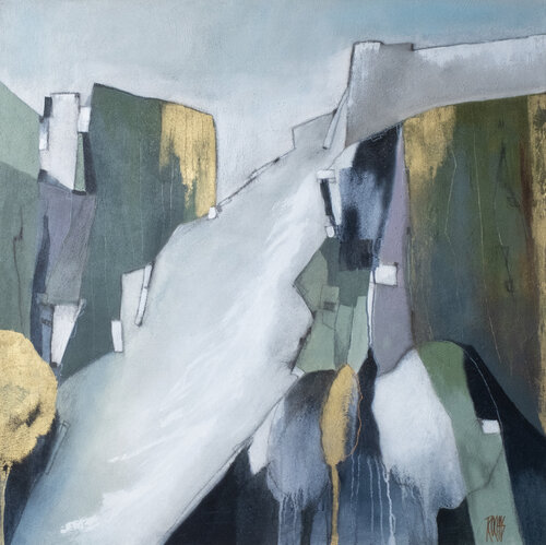La Montagne - Série Montagne van Brigitte Rochas, Schilderij te koop op Singulart