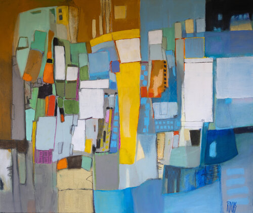 SOUS LE PORCHE van Brigitte Rochas, Schilderij te koop op Singulart