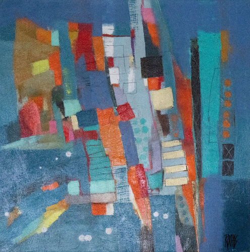 COSMIQUE - Série Evasions Colorées di Brigitte Rochas, Pittura in vendita su Singulart