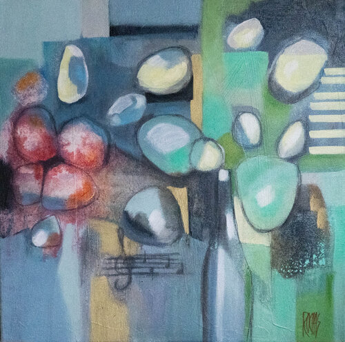 QUELQUES NOTES - Série Happy Stories van Brigitte Rochas, Schilderij te koop op Singulart
