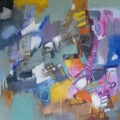 CHAMBOULTOUT - Série Happy Stories van Brigitte Rochas, Schilderij te koop op Singulart