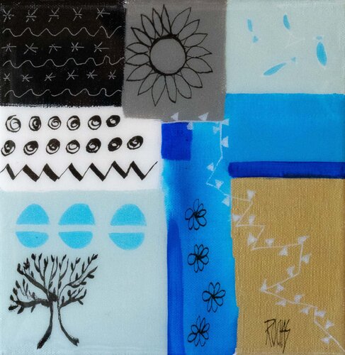 Blue n°3 von Brigitte Rochas, Malerei kaufen auf Singulart