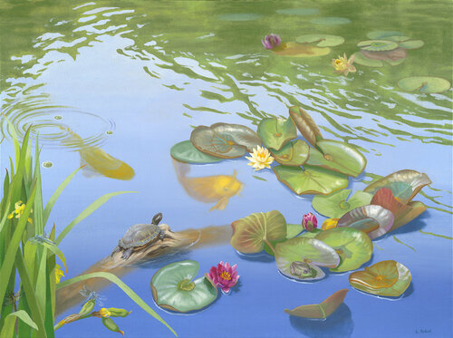 Teeming With Life di Elizabeth Rickert, Pittura in vendita su Singulart
