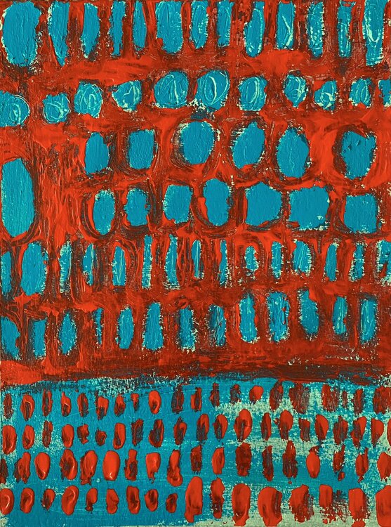 Turquoise Flowers I Helena König