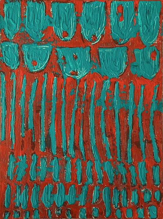 Turquoise Flowers II Helena König