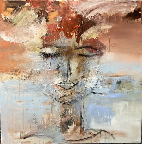 Mrs. Moulin Rouge by Hennie Van De Lande, 회화 for Sale on Singulart