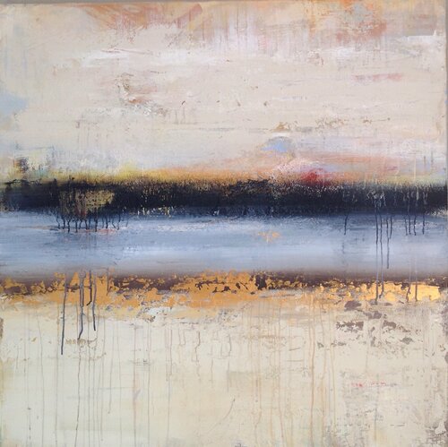 The Blue River van Hennie Van De Lande, Schilderij te koop op Singulart