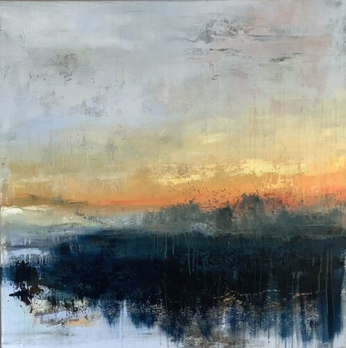 Sunset van Hennie Van De Lande, Schilderij te koop op Singulart